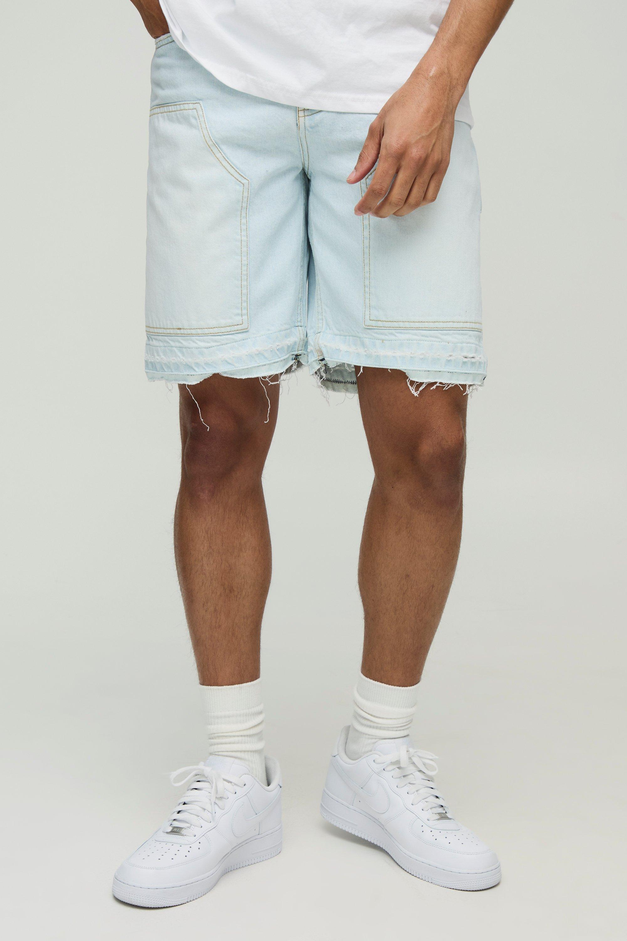 Elastic Waist Slim Fit Tapestry Shorts | boohooMAN USA